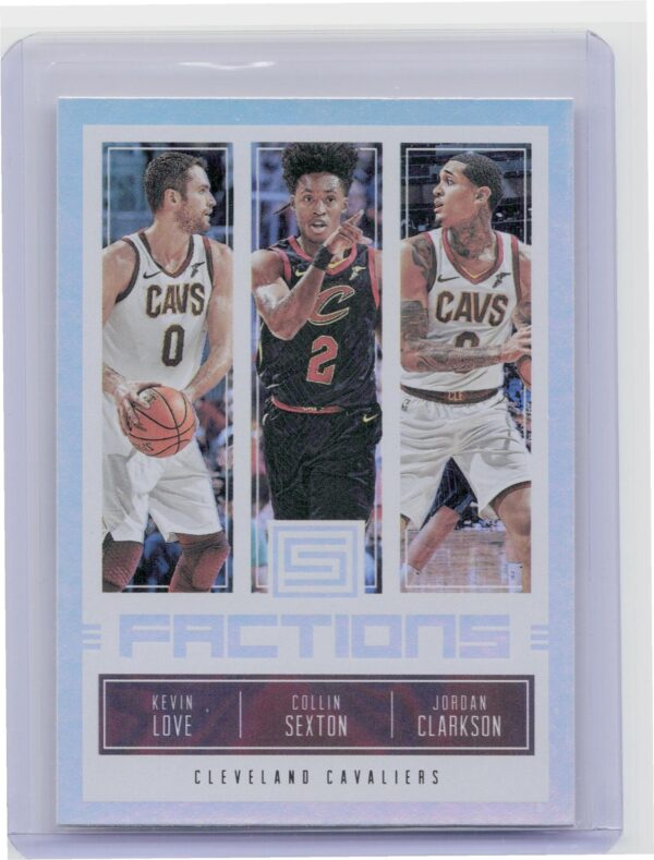 2018-19 Panini Status Jordan Clarkson / Collin Sexton / Kevin Love #4 Cavaliers