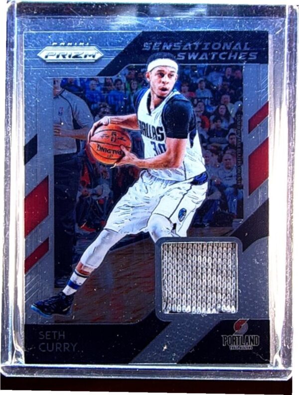2018-19 Prizm Seth Curry JSY #12 Blazers Sensational Swatches