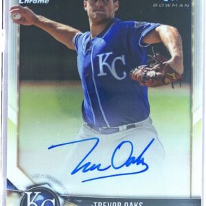 2018 Bowman Chrome Trevor Oaks Auto #BCPA-TO Royals Prospects Autographs