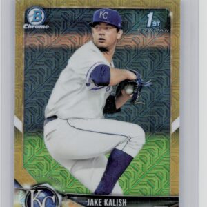 2018 Bowman Jake Kalish /50 #BCP77 Royals Chrome Prospects Mojo Refractor Gold