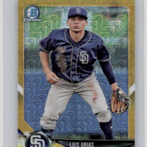 2018 Bowman Luis Urias SN50 #BCP57 Padres Chrome Prospects Mojo Refractor Gold