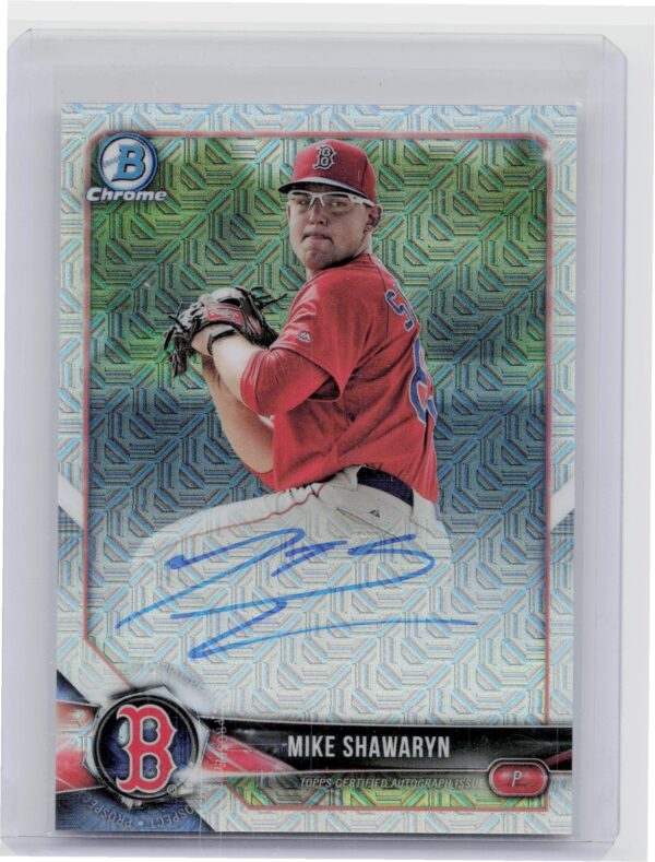 2018 Bowman Mike Shawaryn AU #BMA-MS Sox Chrome Mega Autographs