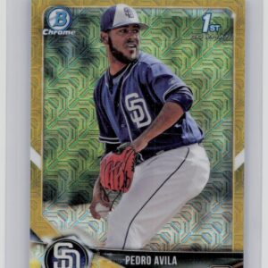 2018 Bowman Pedro Avila SN50 #BCP40 Padres Chrome Prospects Mojo Refractor Gold