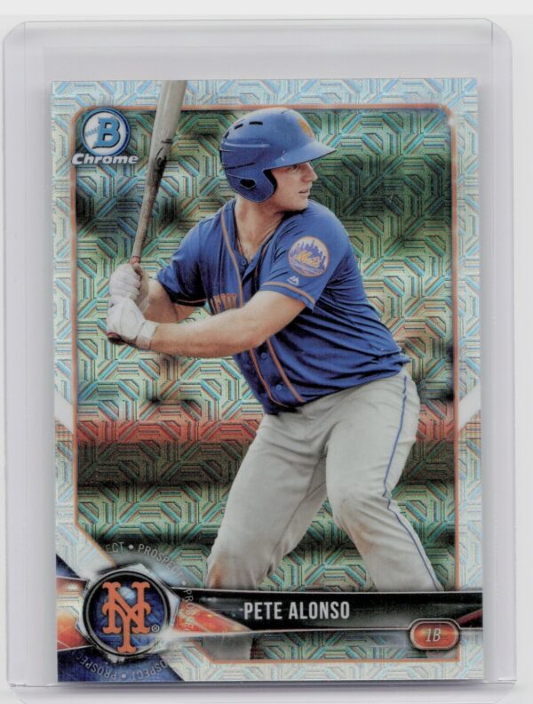 2018 Bowman Pete Alonso #BCP137 Mets Chrome Prospects Mojo Refractor