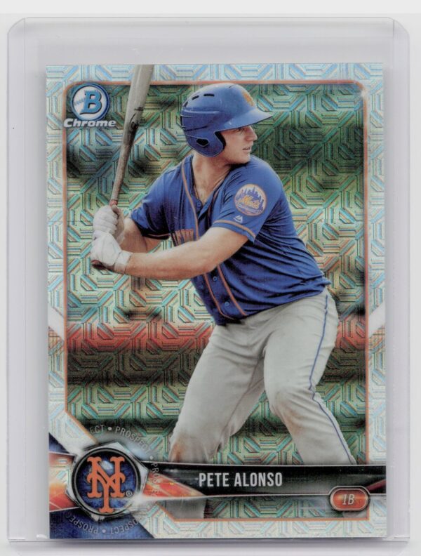 2018 Bowman Pete Alonso #BCP137 Mets Chrome Prospects Mojo Refractor