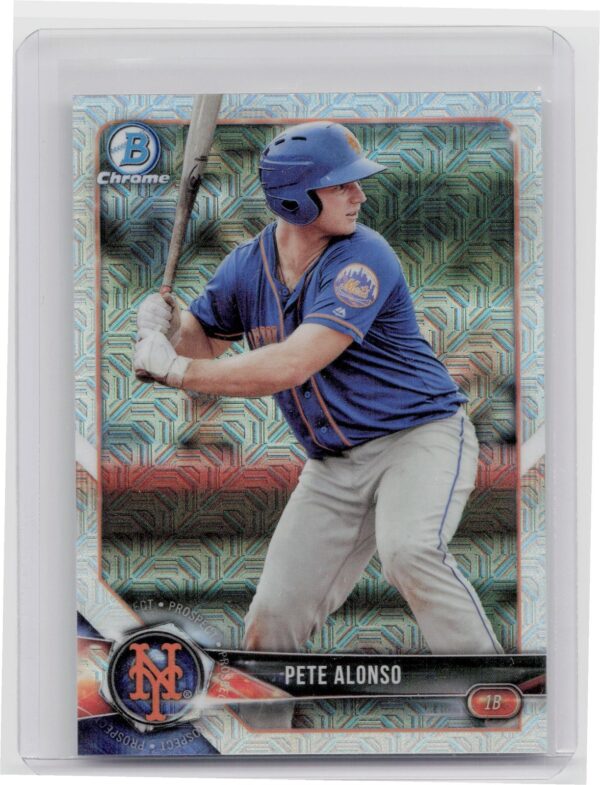 2018 Bowman Pete Alonso #BCP137 Mets Chrome Prospects Mojo Refractor
