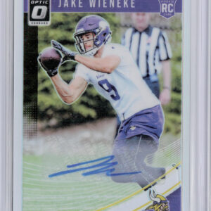 2018 Donruss Optic Jake Wieneke #138 Vikings Rookies Autographs Holo