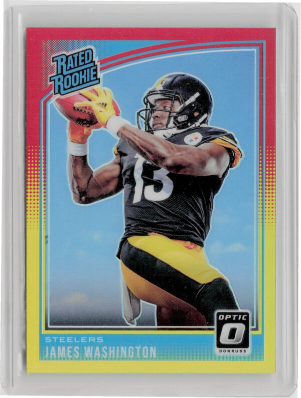 2018 Donruss Optic James Washington Red and Yellow #172 Steelers