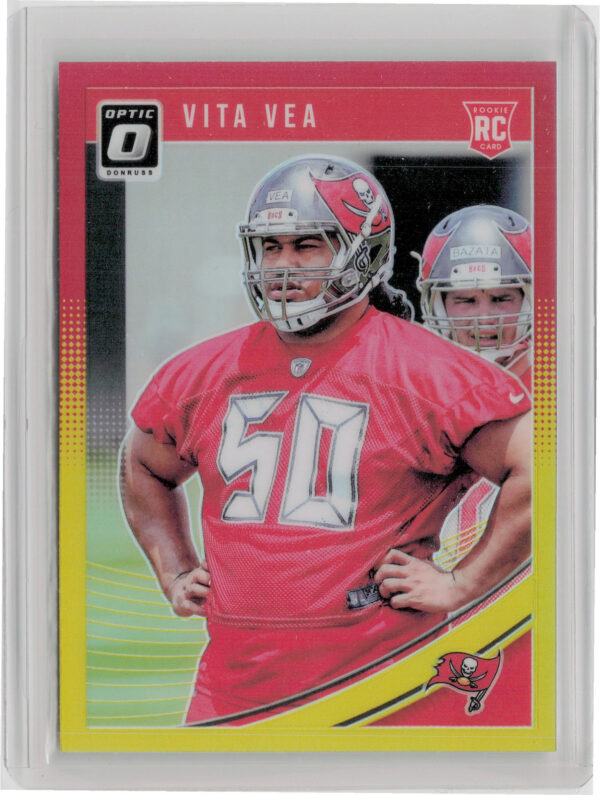 2018 Donruss Optic Vita Vea Red and Yellow #104 Buccaneers