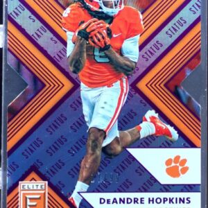 2018 Elite Draft Picks DeAndre Hopkins Status Die Cut Purple /99 #28 Tigers
