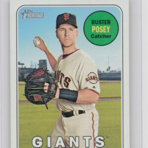 2018 Heritage Buster Posey SP VAR #293 Giants