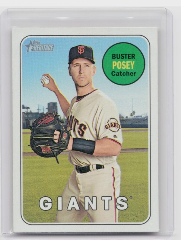 2018 Heritage Buster Posey SP VAR #293 Giants