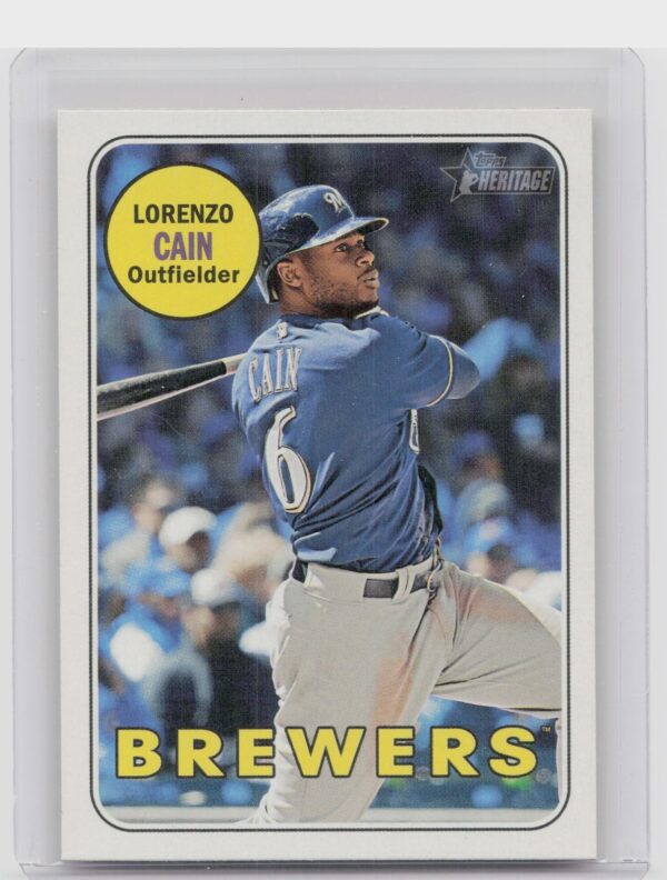 2018 Heritage Lorenzo Cain SP VAR #706 Brewers