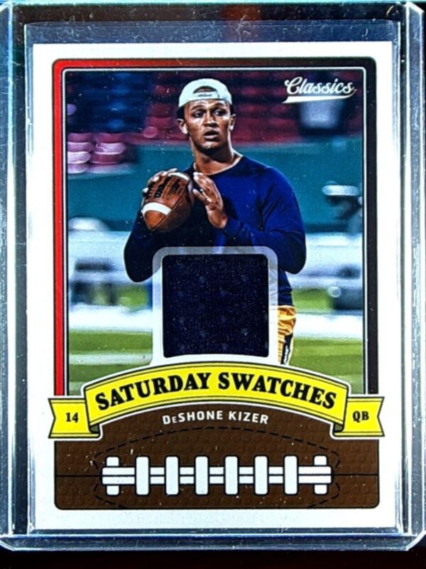 2018 Panini Classics DeShone Kizer JSY #8 Irish Saturday Swatches