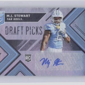 2018 Panini Elite Draft Picks M.J. Stewart AU #217 Heels Draft Picks Autographs
