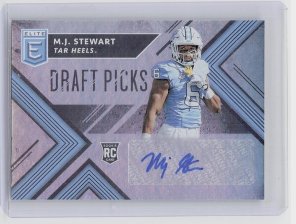2018 Panini Elite Draft Picks M.J. Stewart AU #217 Heels Draft Picks Autographs