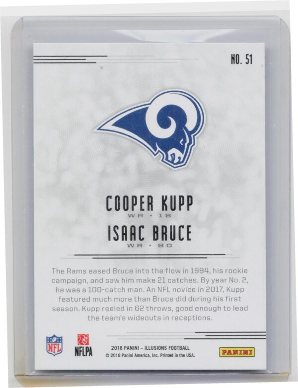 2018 Panini Illusions Cooper Kupp / Isaac Bruce #51 Rams - Image 3