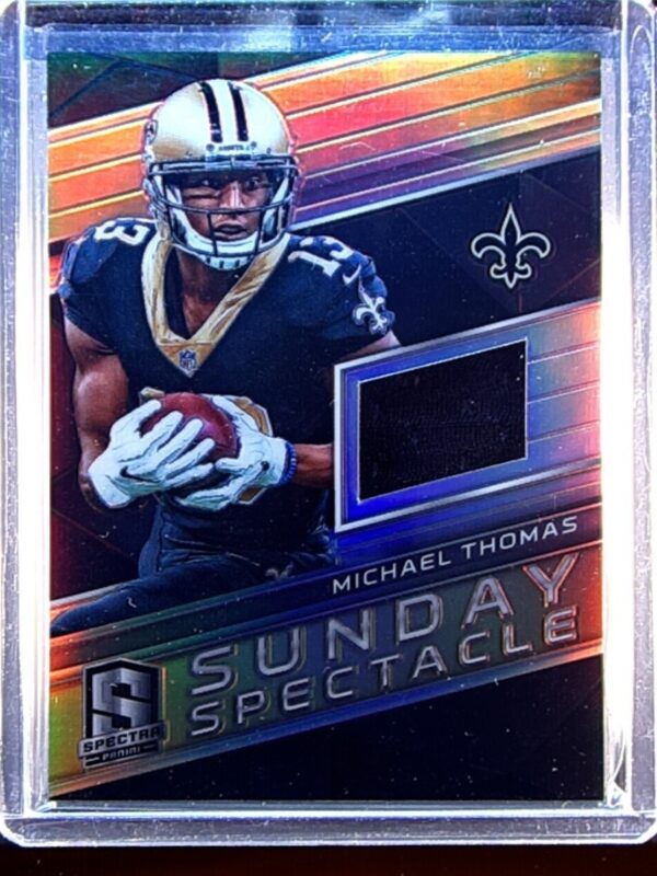 2018 Spectra Michael Thomas /199 JSY #17 Saints Sunday Spectacle