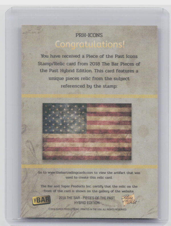2018 The Bar Pieces of the Past Hybrid Edition 8 Cents 48/48 PRH-ICONS - Image 3