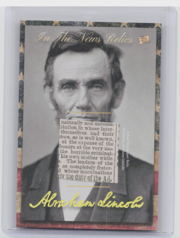 2018 The Bar Pieces of the Past Hybrid Edition:  Abraham Lincoln