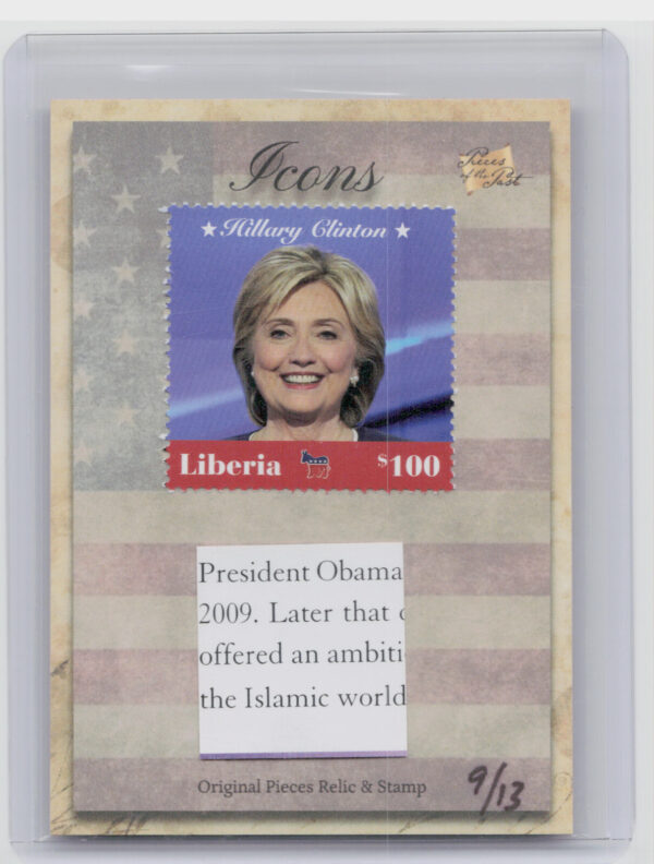 2018 The Bar Pieces of the Past Hybrid Edition Hillary Clinton Liberia 9/13