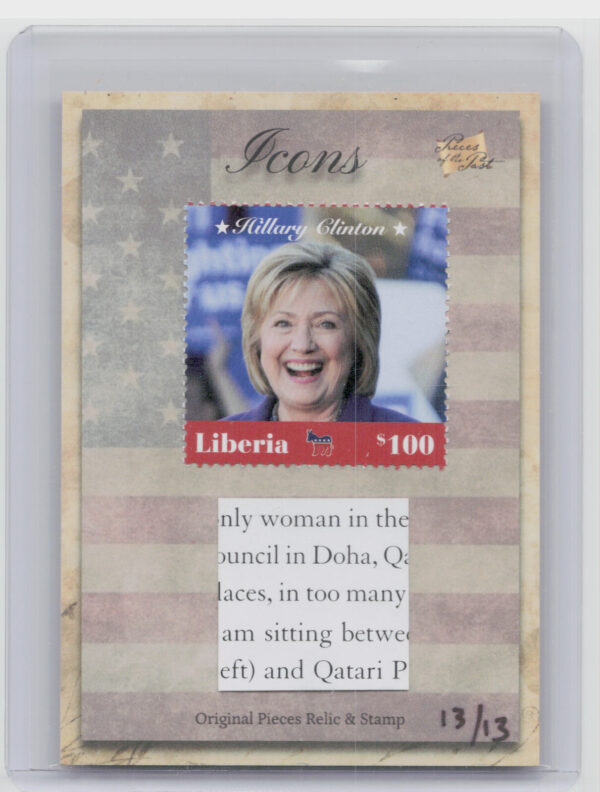 2018 The Bar Pieces of the Past Hybrid Hillary Clinton 13/13