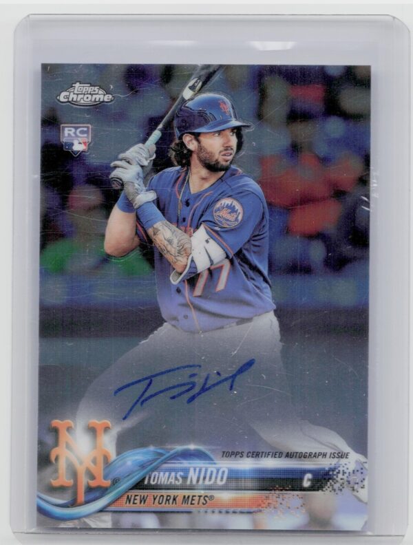2018 Topps Chrome Tomas Nido AUTO #RA-TN Mets