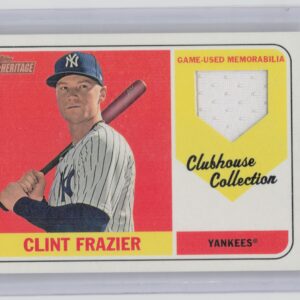 2018 Topps Heritage Clint Frazier MEM #CCR-CF Yankees Clubhouse Collection Relic