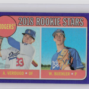2018 Topps Heritage Walker Buehler / Alex Verdugo Chrome Purple Refractor #THC-2