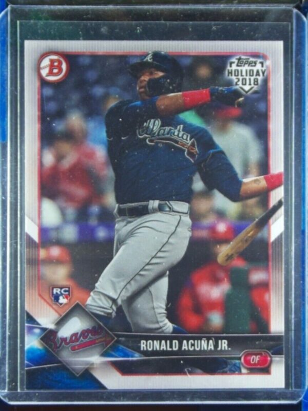 2018 Topps Holiday Bowman Ronald Acuna Jr. RC #TH-RAJ Braves