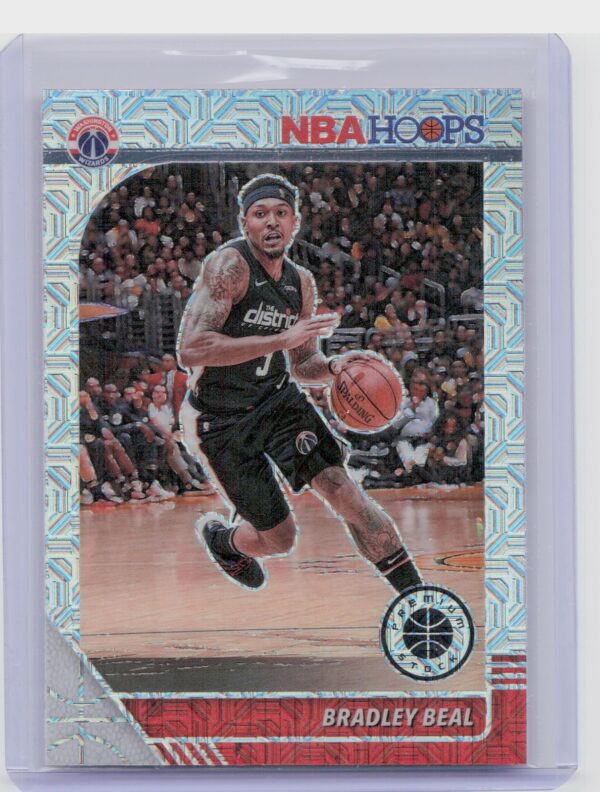 2019-20 Hoops Premium Stock Bradley Beal Prizms Silver Scope #192 Wizards