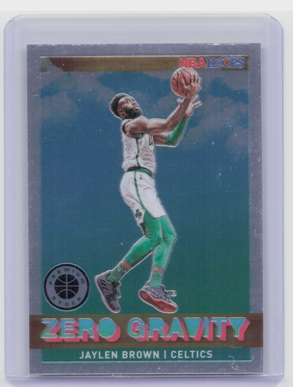 2019-20 Hoops Premium Stock Jaylen Brown #13 Celtics Zero Gravity