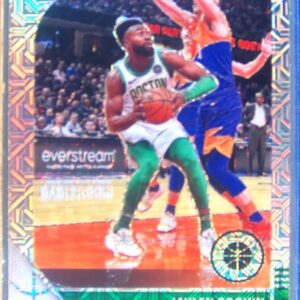2019-20 Hoops Premium Stock Jaylen Brown Prizms Silver Mojo #7 Celtics