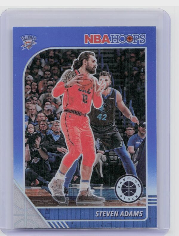 2019-20 Hoops Premium Stock Steven Adams Prizms Blue #130 Thunder