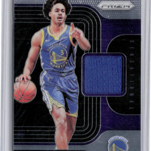 2019-20 Panini Prizm Jordan Poole MEM #SS-JPL Warriors Sensational Swatches