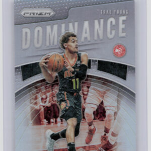 2019-20 Panini Prizm Trae Young #25 Hawks Dominance Silver
