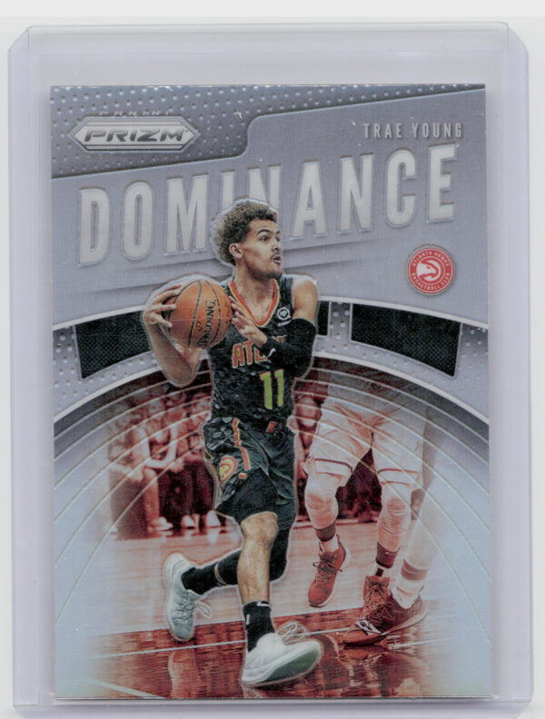 2019-20 Panini Prizm Trae Young #25 Hawks Dominance Silver