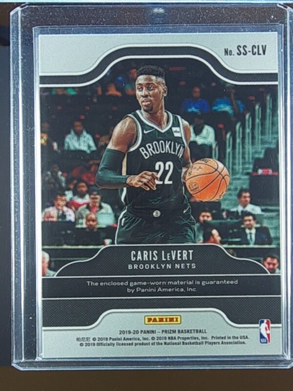 2019-20 Prizm Caris LeVert JSY #SS-CLV Nets Sensational Swatches - Image 3
