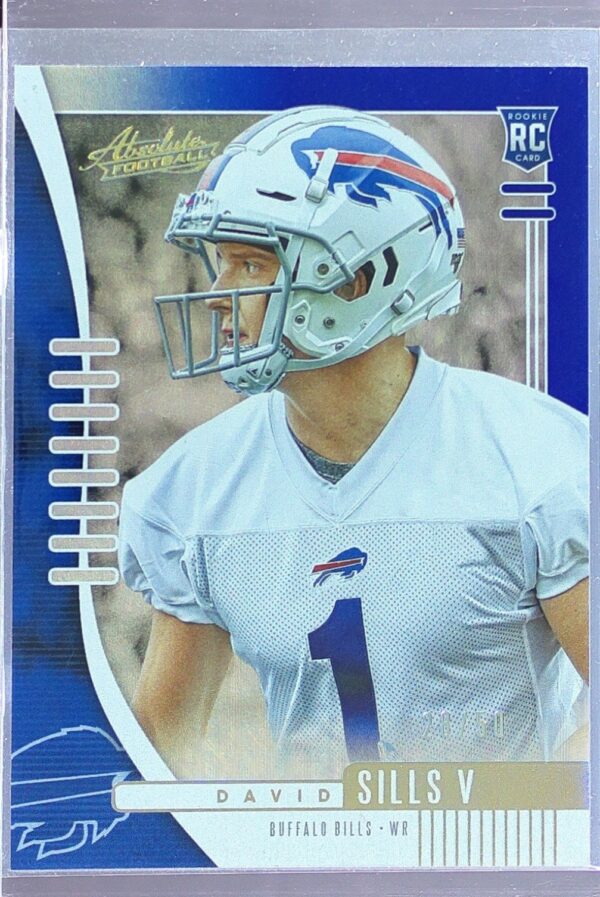 2019 Absolute David Sills V Blue RC #197 Bills
