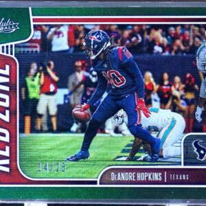 2019 Absolute DeAndre Hopkins /25 #12 Texans Red Zone Spectrum Green