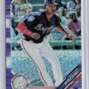 2019 Bowman Cristian Pache SN250 #BCP-62 Braves Chrome Prospects Mojo Refractors