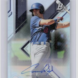 2019 Bowman Platinum Connor Wong AU #TOP-48 Dodgers Top Prospects Autographs