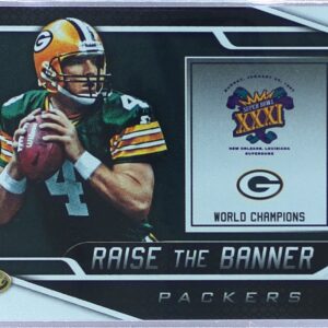 2019 Certified Brett Favre #RTB-BF Packers Raise the Banner