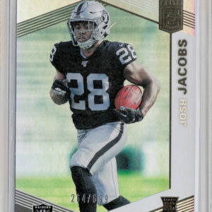 2019 Donruss Elite Josh Jacobs RC SN699 #108 Raiders
