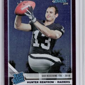 2019 Donruss Hunter Renfrow Season Stat Line SN500 #340 Raiders