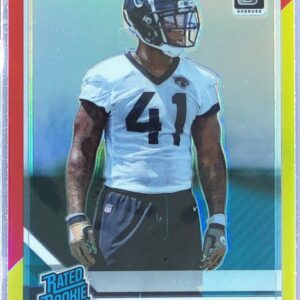 2019 Donruss Optic Josh Allen Red and Yellow RC #193 Jaguars