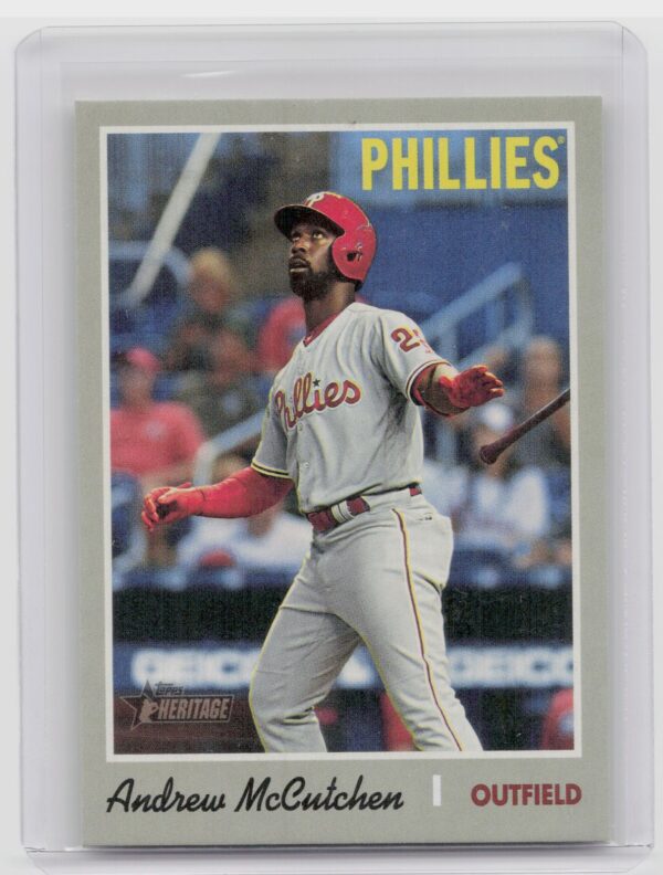 2019 Heritage Andrew McCutchen SP VAR #702 Phillies