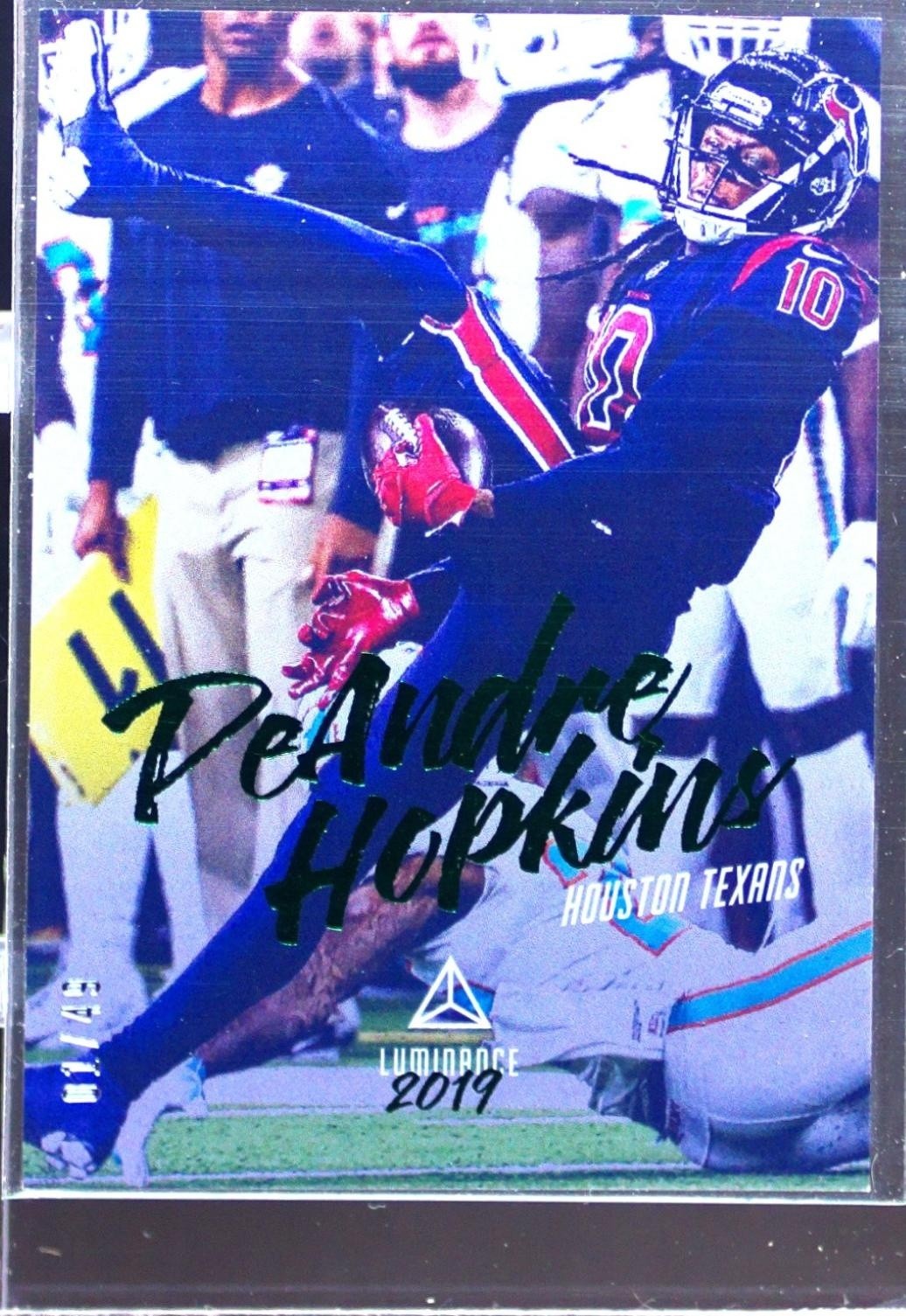 2019 Luminance DeAndre Hopkins Green /49 #9 Texans