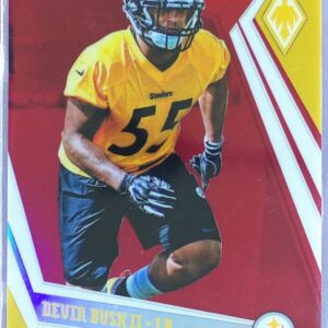 2019 Panini Phoenix Devin Bush II Red /299 RC #165 Steelers