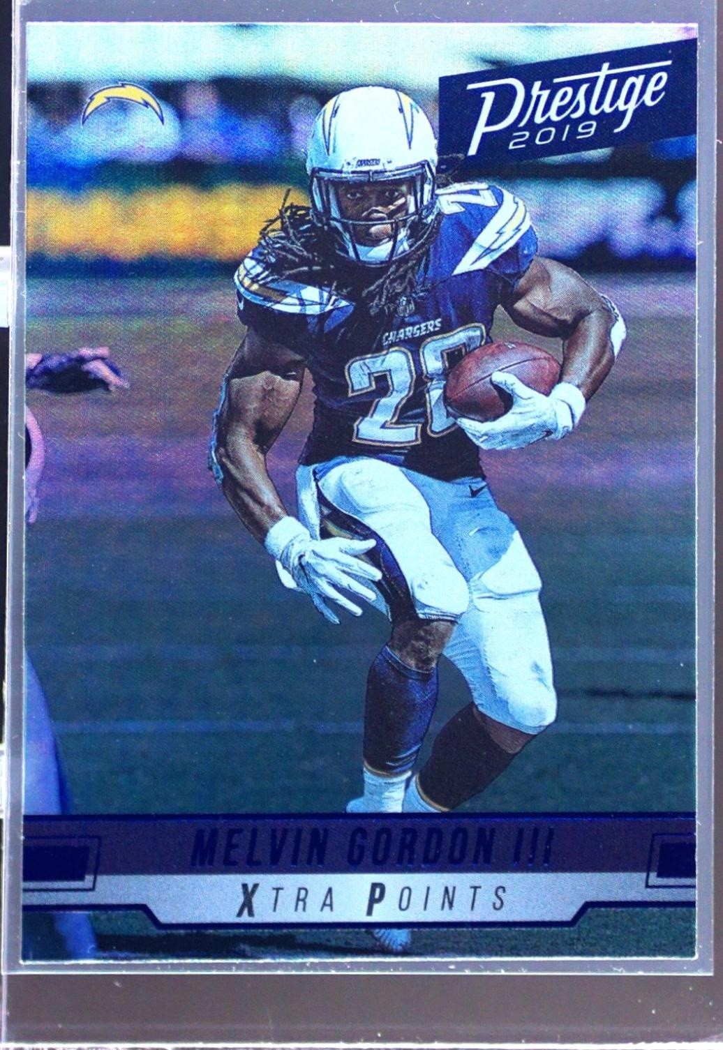 2019 Prestige Melvin Gordon III Xtra Points Blue #96 Chargers